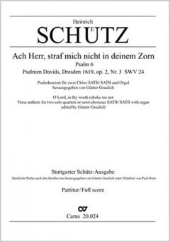 Ach Herr, straf mich nicht in deinem Zorn SWV24 Standard