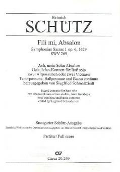 Fili mi, Absalon (Ach mein Sohn, Absalon) SWV269 