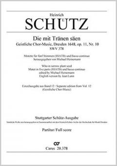 Die mit Tränen säen SWV378 