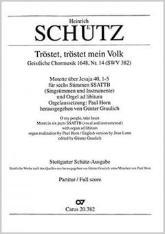 Tröstet, tröstet mein Volk SWV382 