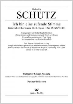 Ich bin eine rufende Stimme SWV383 