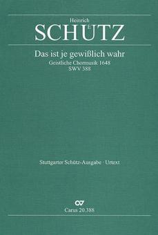 Das ist je gewisslich wahr SWV388 