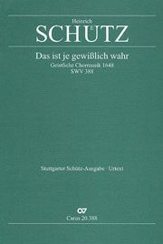 Das ist je gewisslich wahr SWV388 Download