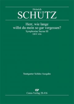 Herr, wie lange willst du mein so gar vergessen SWV416 Standard