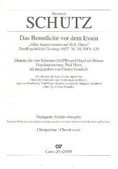 Schütz: Das Benedicite vor dem Essen Standard