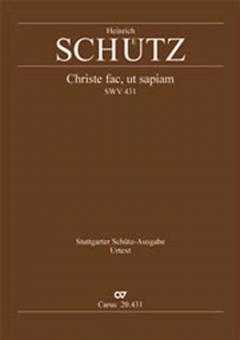 Christe fac, ut sapiam SWV431 