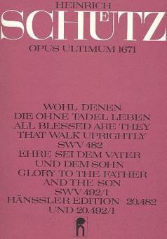 Wohl denen, die ohne Tadel leben SWV 482 