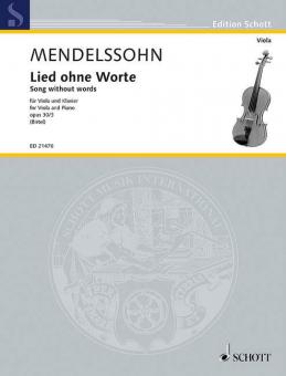 Lied ohne Worte op. 30/3 Download