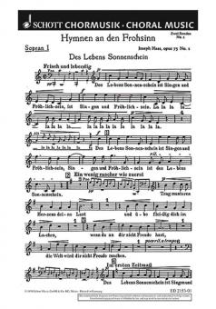 Hymnen an den Frohsinn op. 73 Nr. 1 Download