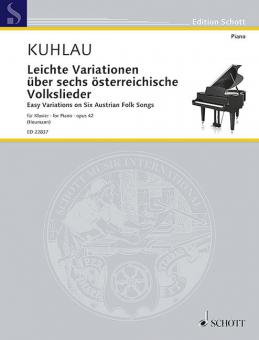 Leichte Variationen über sechs österreichische Volkslieder Download