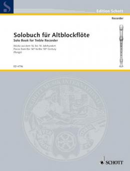Solobuch für Alt-Blockflöte 1 Download