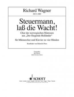 Steuermann, lass die Wacht! WWV 63 Download