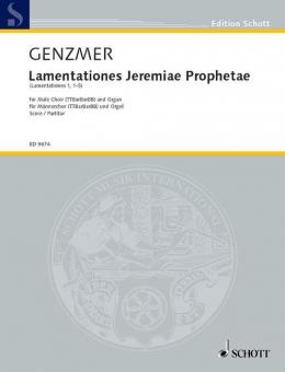 Lamentationes Jeremiae Prophetae GeWV 64 Download