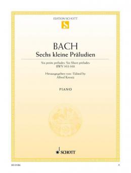 Sechs kleine Präludien BWV 933-938 
