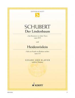 Der Lindenbaum / Heidenröslein für mittlere Stimme Download