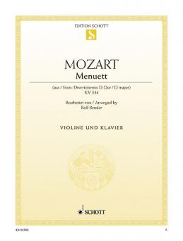 Menuett KV 334 Download