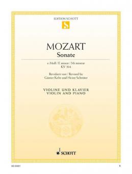 Sonate e-Moll KV 304 (300C) Download