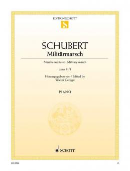 Militärmarsch D-Dur op. 51/1 D 733/1 Download