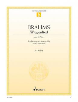 Wiegenlied F-Dur op. 49/4 Download