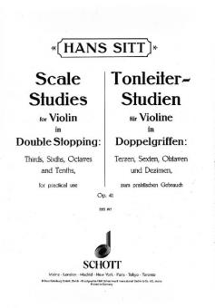 Tonleiterstudien für Violine op. 41 