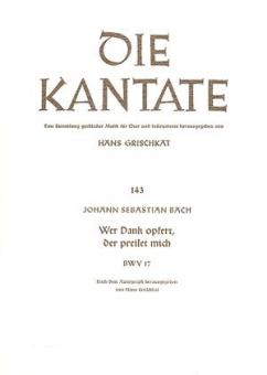 Wer Dank opfert, der preiset mich 