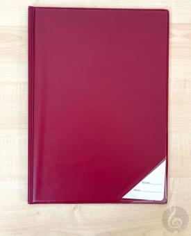 Notenmappe - Weinrot 