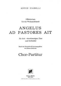 Angelus ad pastores ait 