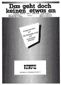 Das geht doch keinen etwas an (C'est bien joli d'entre copains) 