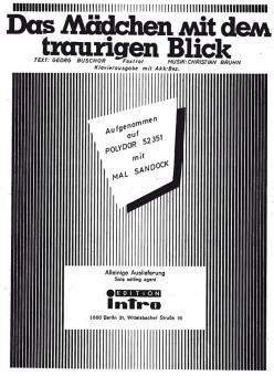 Das Mädchen mit dem traurigen Blick 