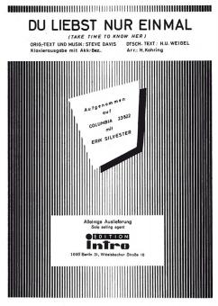 Du liebst nur einmal (Take Time To Know Her) 