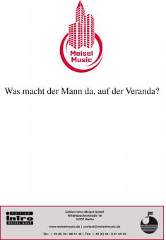 Was macht der Mann da auf der Veranda? 