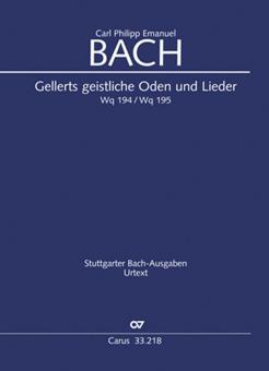 C.P.E. Bach: Geistliche Oden und Lieder [Gellert] 