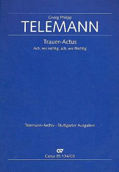 Trauer-Actus 'Ach, wie nichtig, ach wie flüchtig' Standard