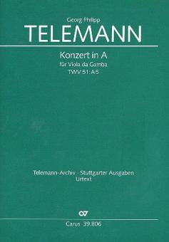 Konzert in A-Dur für Viola da Gambe 