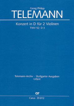 Konzert in D-Dur für 2 Violinen TVWV52 