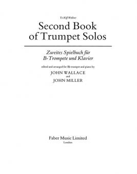 Second Book Of Trumpet Solos (Zweites Spielbuch) 