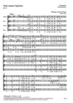 Veni Sancte Spiritus KV47 