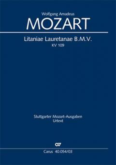 Litaniae Lauretanae B.M.V in B-Dur KV109 Standard