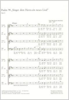 Der 98. Psalm op. 91 