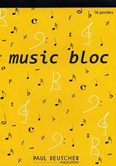 Music bloc 16 portées 