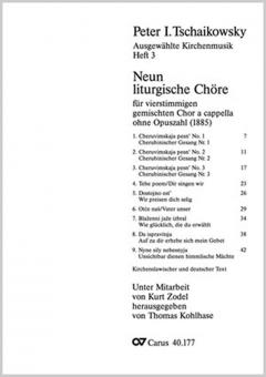Neun liturgische Chöre 