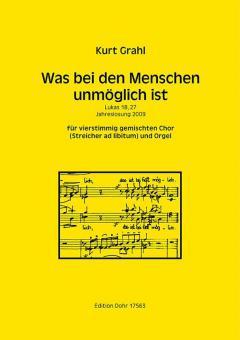 Was bei den Menschen unmöglich ist 