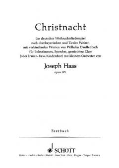 Christnacht op. 85 