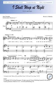 I Shall Weep at Night Standard