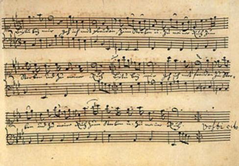 Anna Magdalena Bach: Anna Magdalena Bachs Notenhandschrift 
