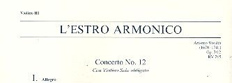 L'Estro Armonico op. 3/12 RV 265 