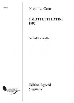 3 Mottetti Latini 1992 