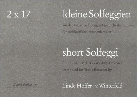 2 X 17 leichte Solfeggien 