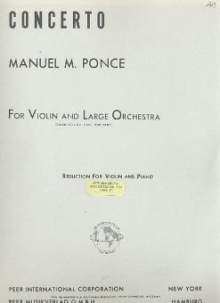 Concerto for Violin and Large Orchestra 