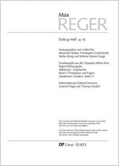 Suite g-Moll op. 92 